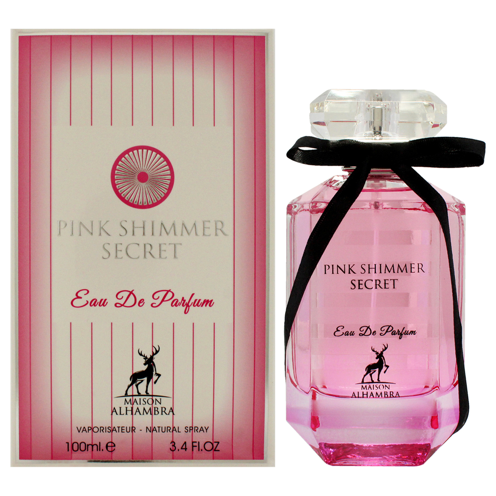 Pink Shimmer Secret by Maison Alhambra for Women - 3.4 oz EDP Spray